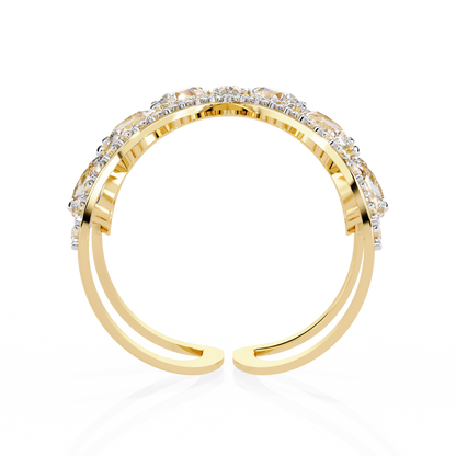 Seraphine Marquise Diamond Open Ring