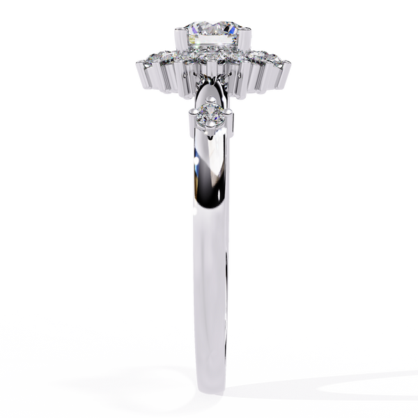 Celestial Bloom Halo Ring