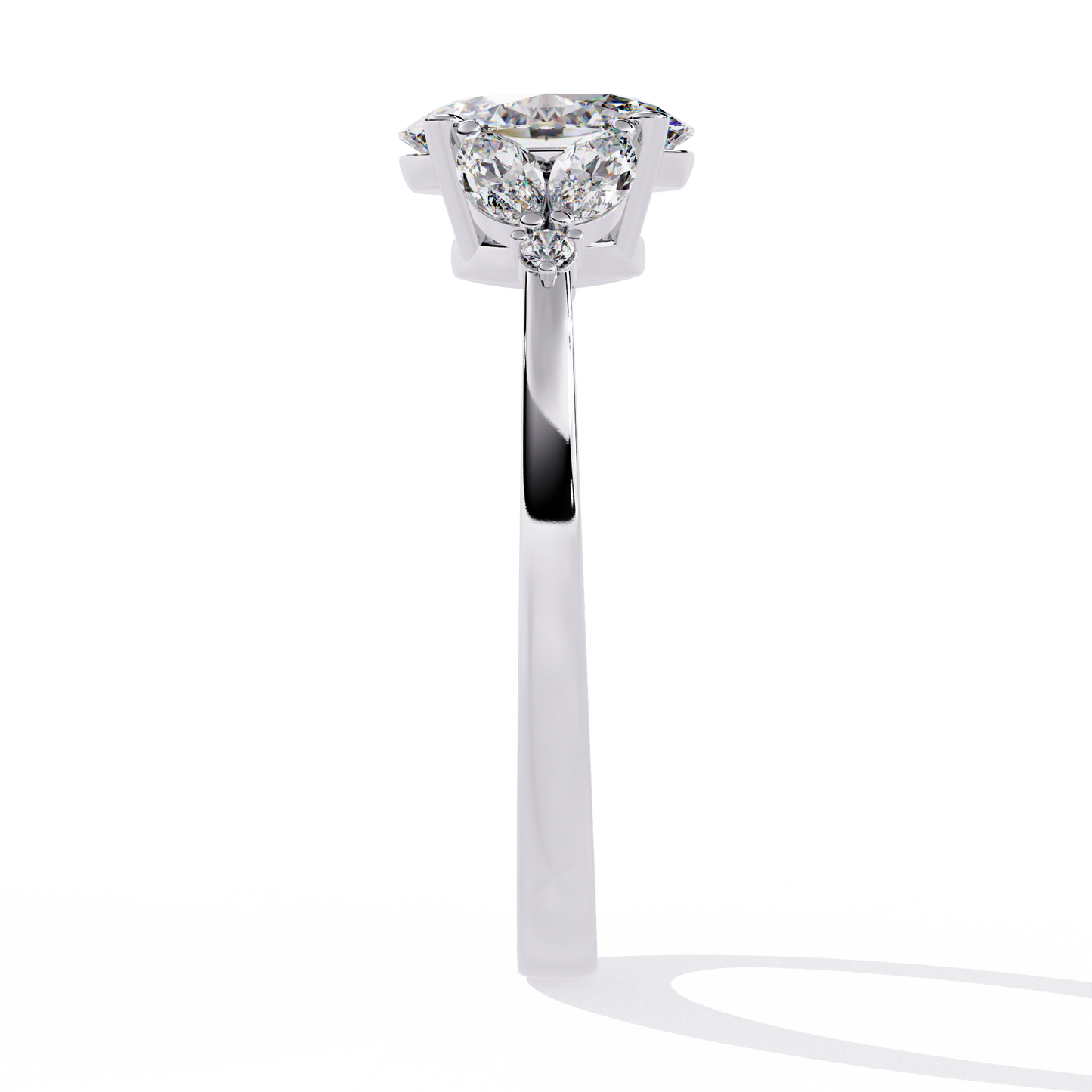 Elara Oval Bloom Diamond Ring