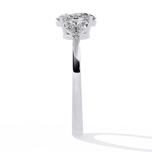 Elara Oval Bloom Diamond Ring