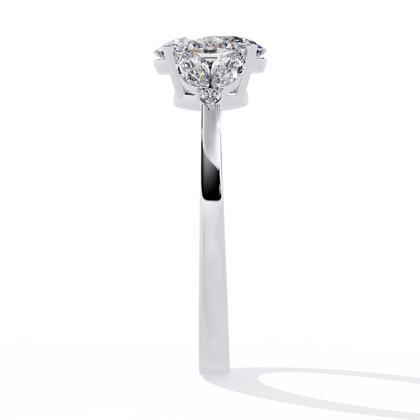 Elara Oval Bloom Diamond Ring