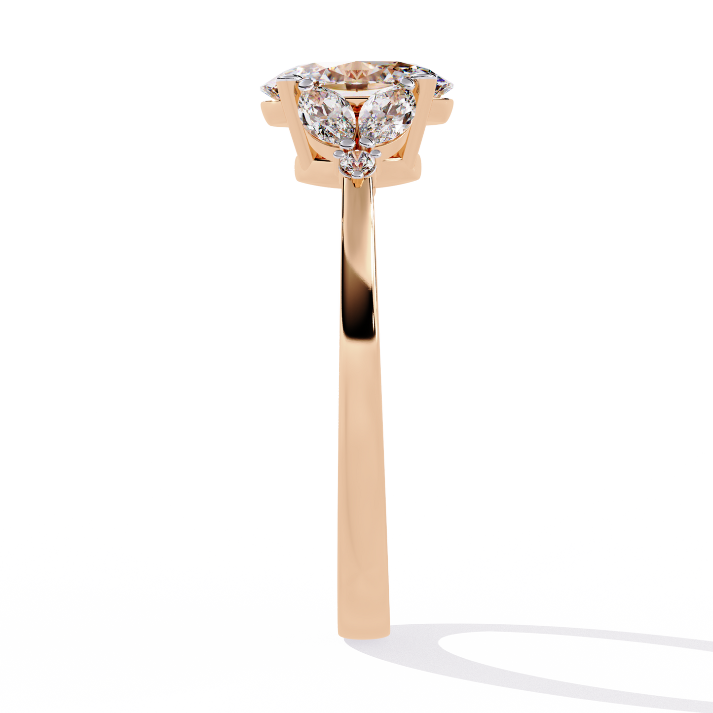 Elara Oval Bloom Diamond Ring