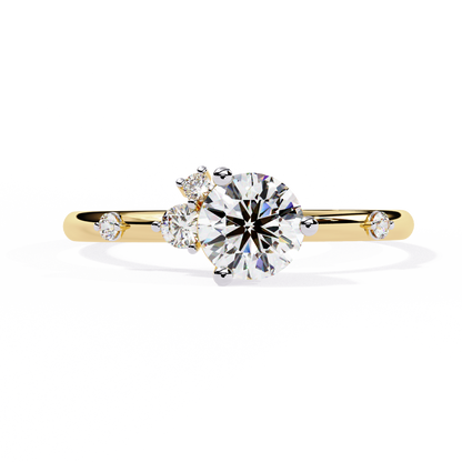Celeste Accent Solitaire Ring
