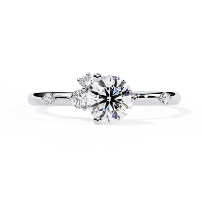 Celeste Accent Solitaire Ring