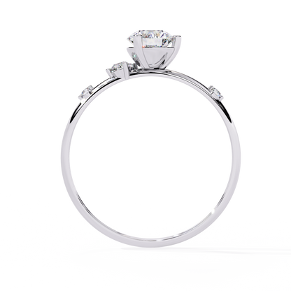 Celeste Accent Solitaire Ring