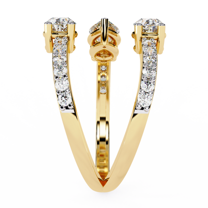 Eterna Pear Trinity Wrap Ring