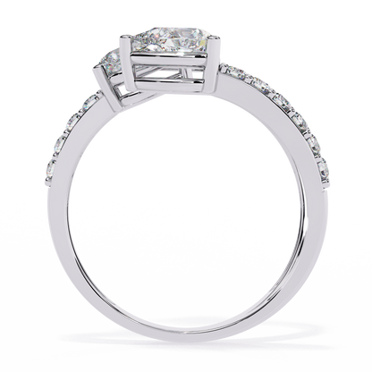 Eterna Pear Trinity Wrap Ring