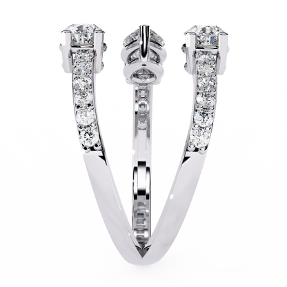 Eterna Pear Trinity Wrap Ring