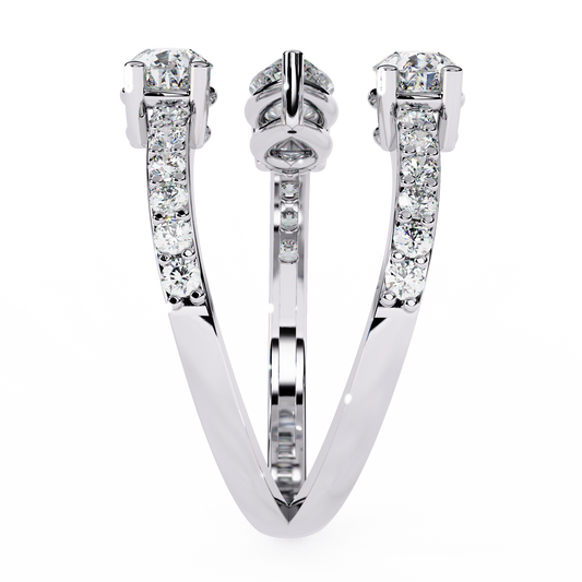 Eterna Pear Trinity Wrap Ring