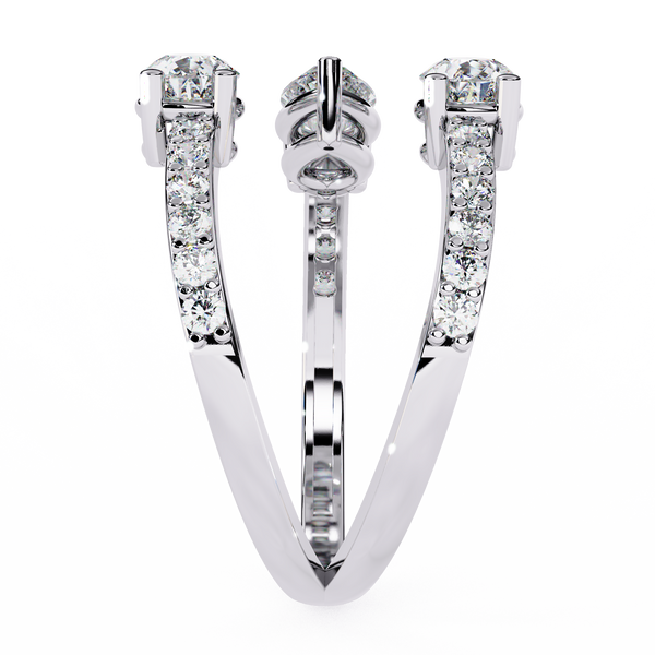 Eterna Pear Trinity Wrap Ring