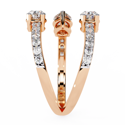 Eterna Pear Trinity Wrap Ring