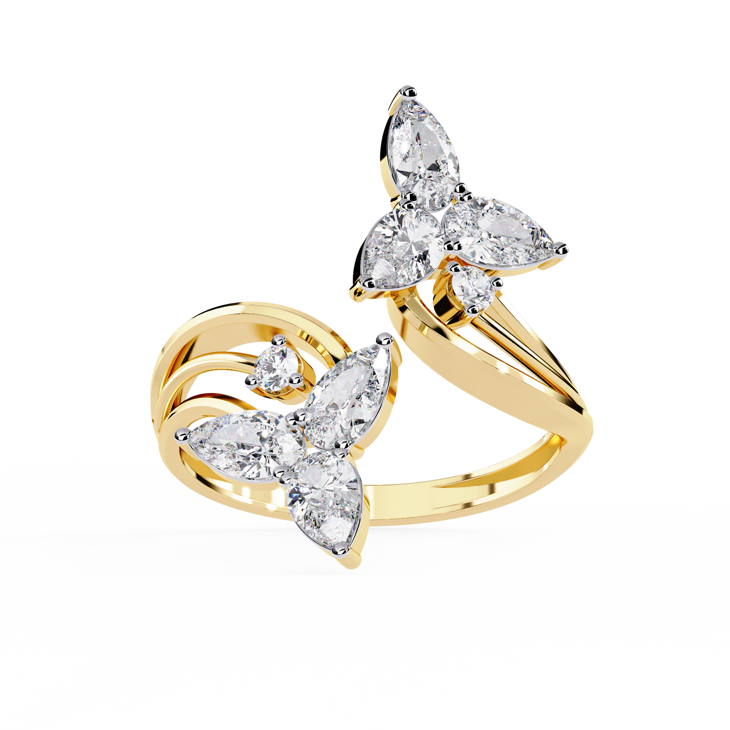 Elara Oval Bloom Diamond Ring