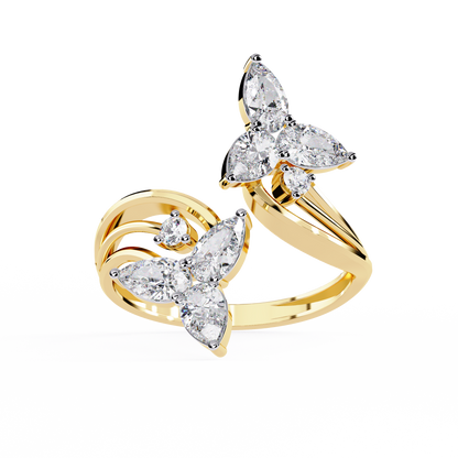 Elara Oval Bloom Diamond Ring