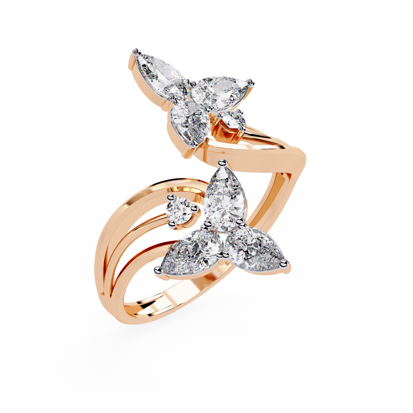 Elara Oval Bloom Diamond Ring