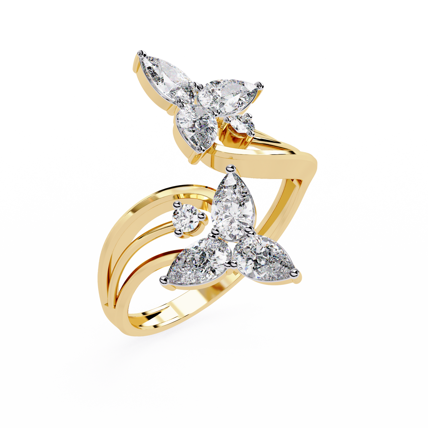 Elara Oval Bloom Diamond Ring