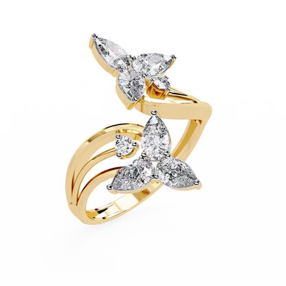 Elara Oval Bloom Diamond Ring