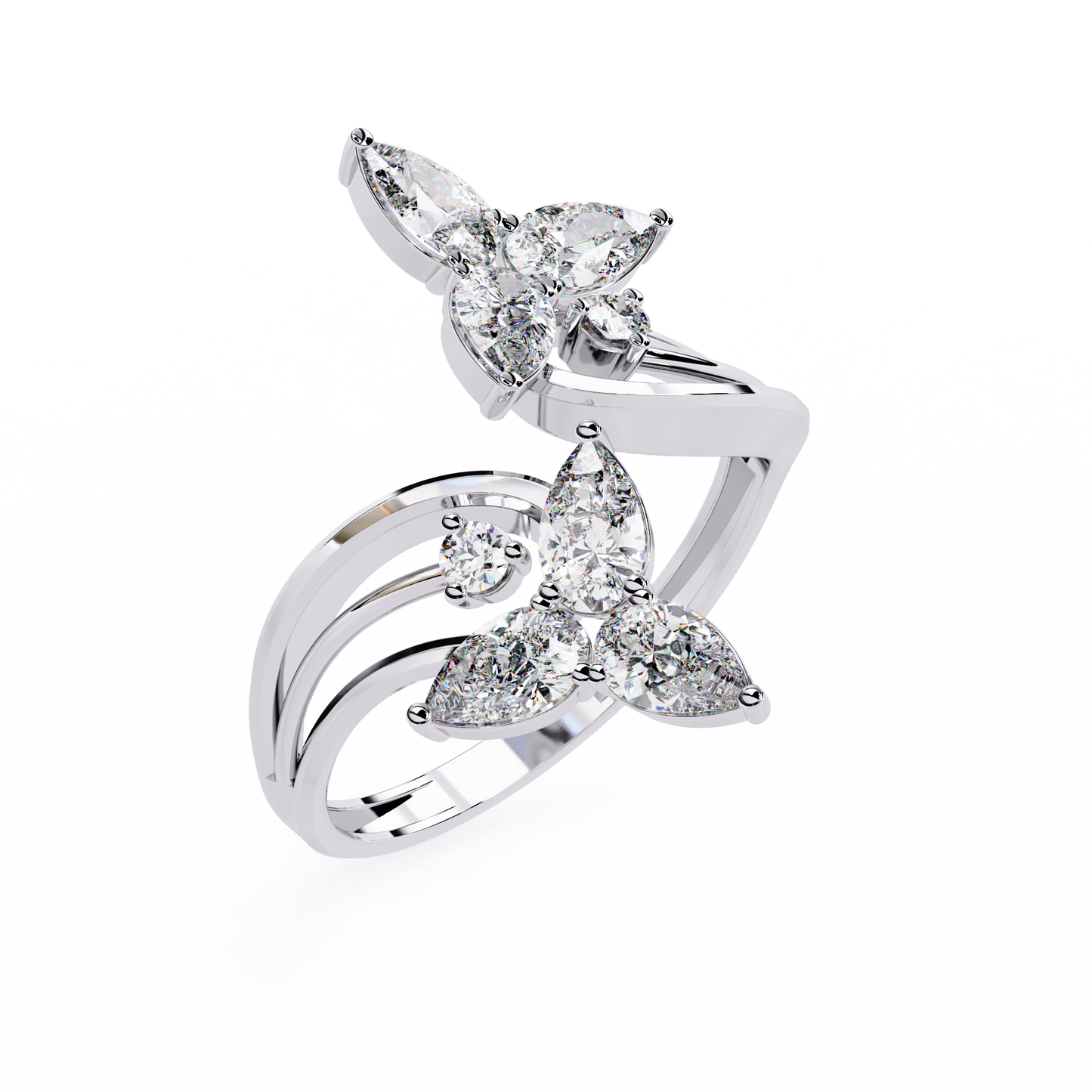 Elara Oval Bloom Diamond Ring