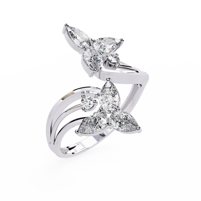 Elara Oval Bloom Diamond Ring