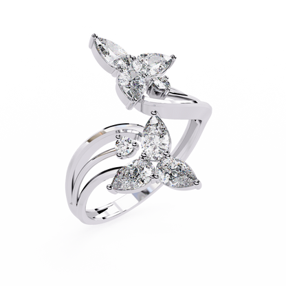 Elara Oval Bloom Diamond Ring