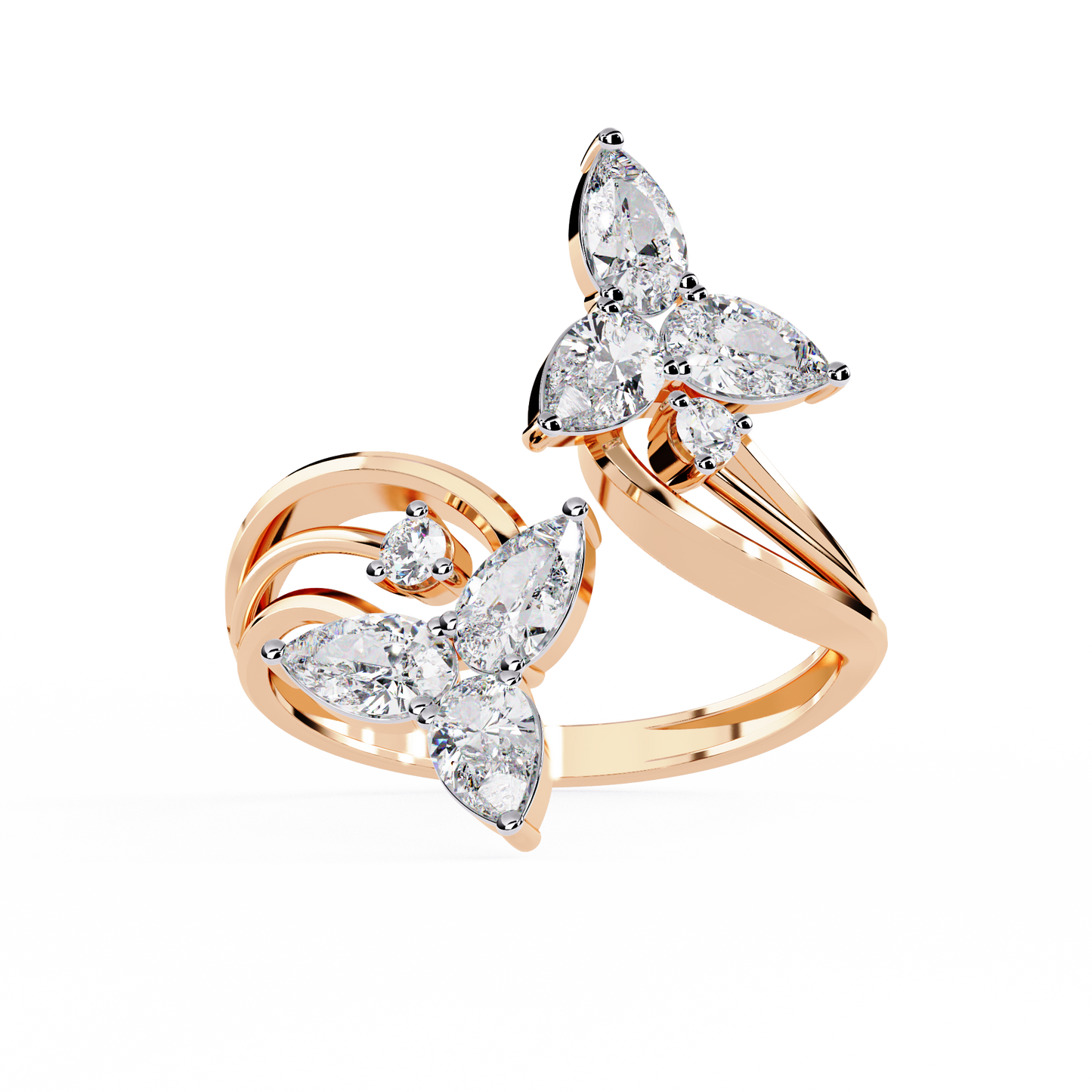 Elara Oval Bloom Diamond Ring