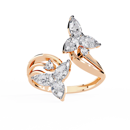 Elara Oval Bloom Diamond Ring