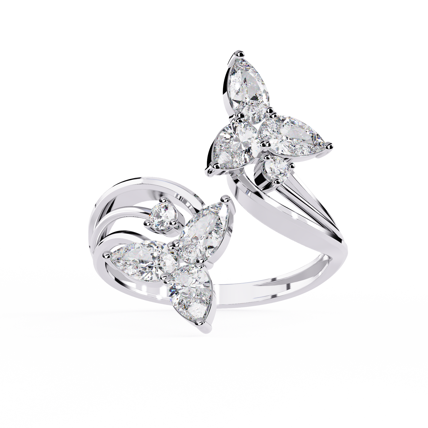 Elara Oval Bloom Diamond Ring