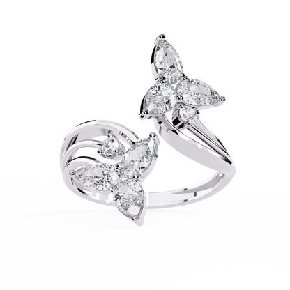Elara Oval Bloom Diamond Ring