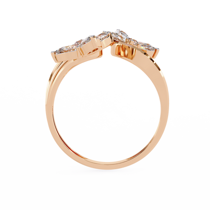 Elara Oval Bloom Diamond Ring