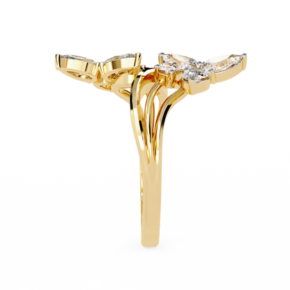 Elara Oval Bloom Diamond Ring