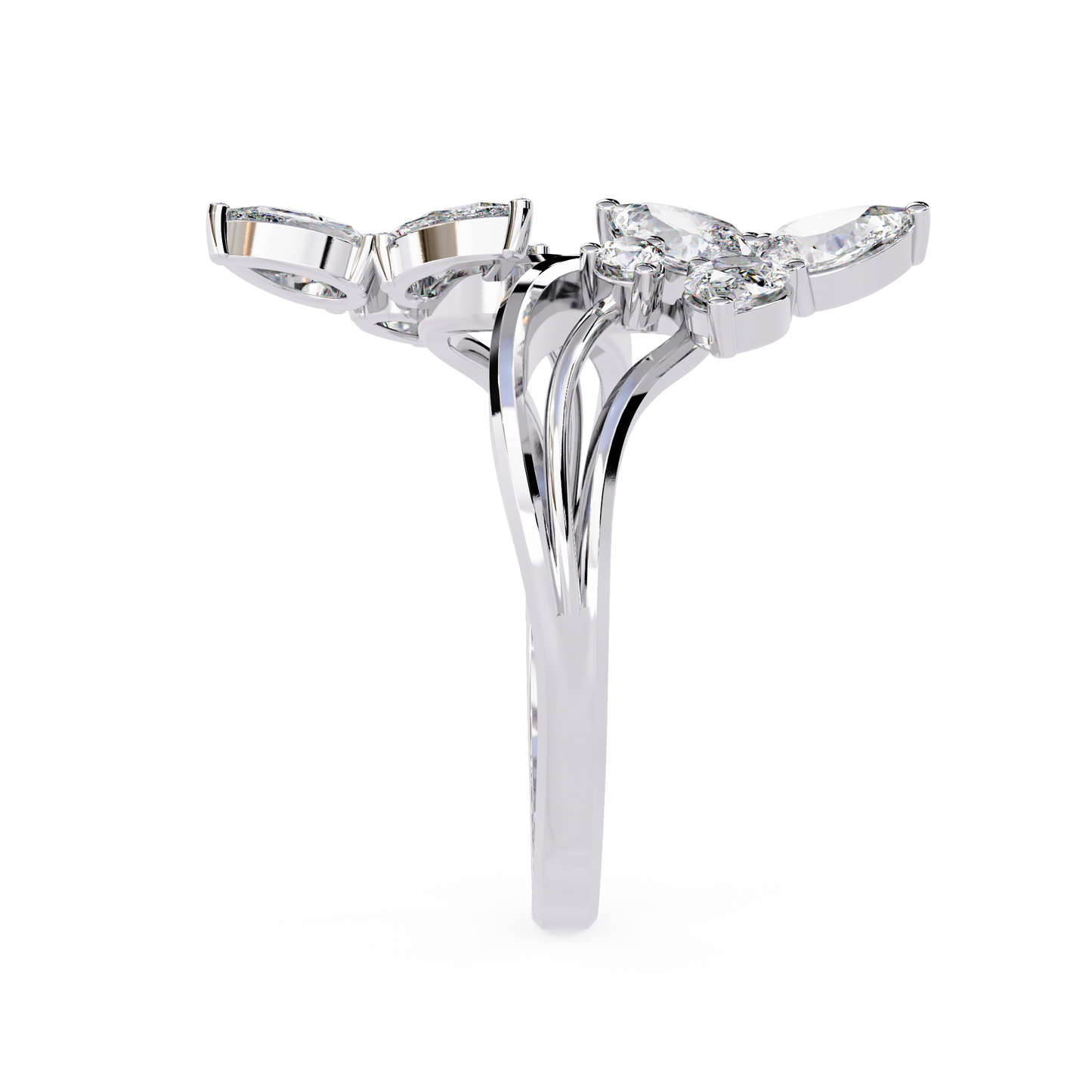 Elara Oval Bloom Diamond Ring