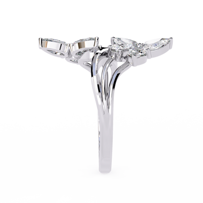 Elara Oval Bloom Diamond Ring