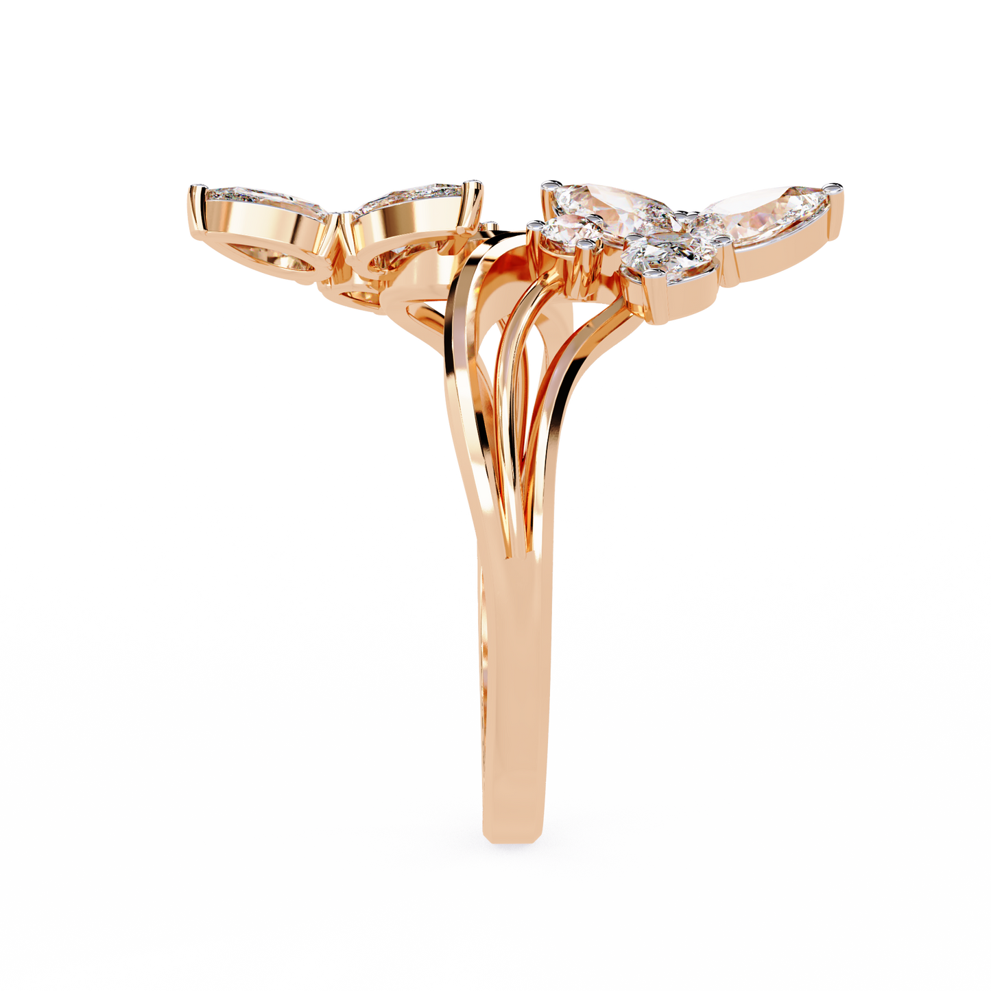 Elara Oval Bloom Diamond Ring