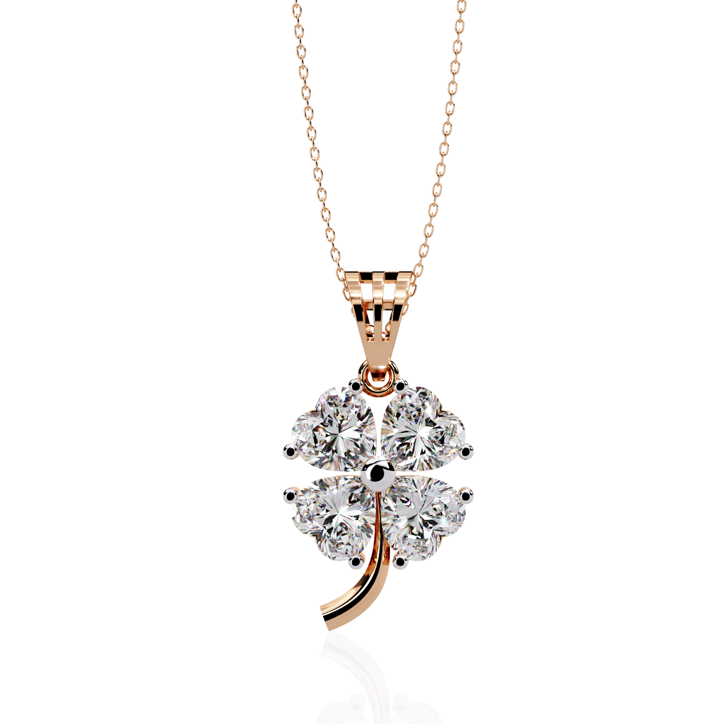 Clover Bloom Diamond Pendant