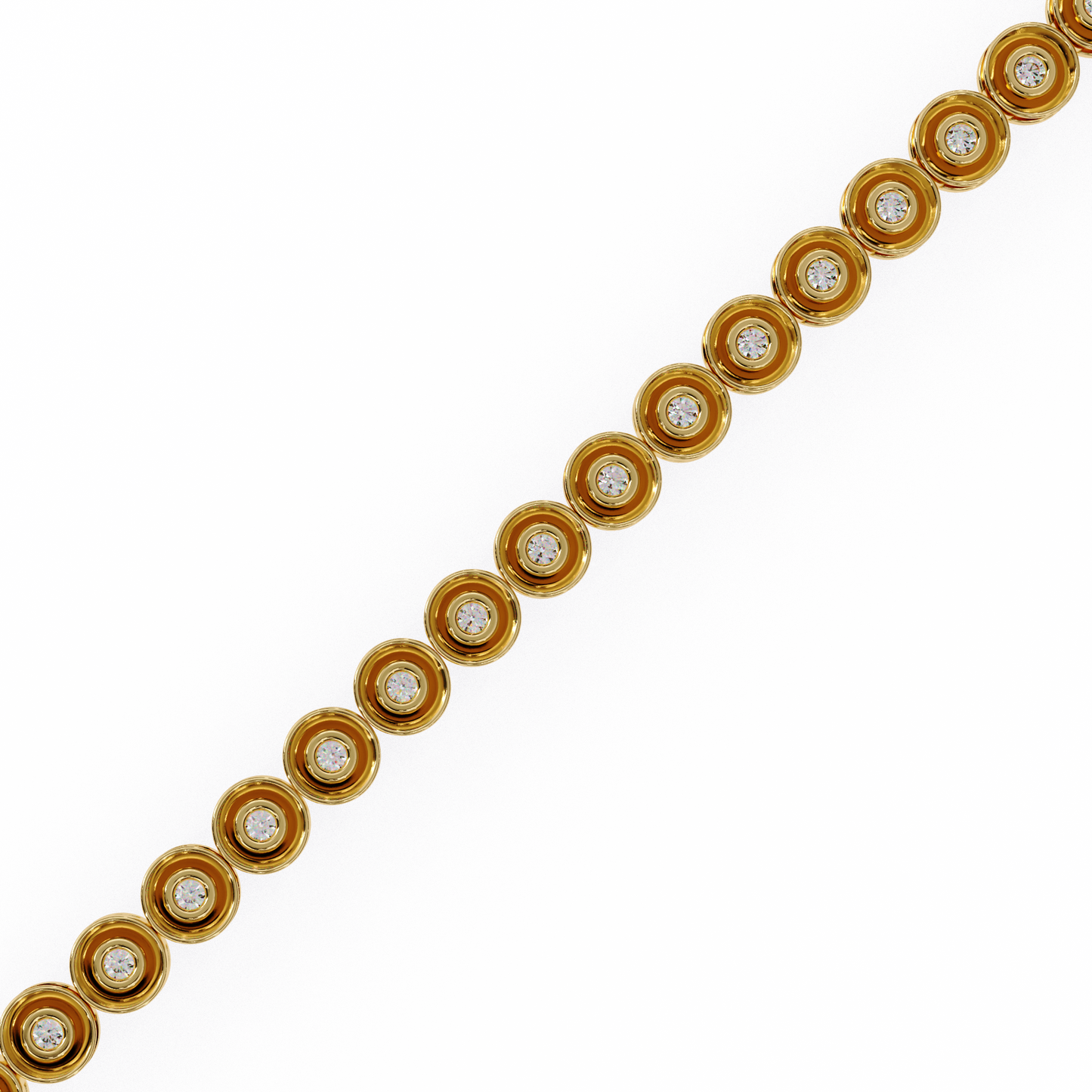 Classic Bezel-Set Diamond Tennis Bracelet