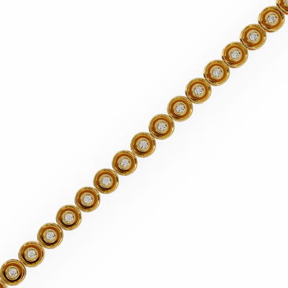 Classic Bezel-Set Diamond Tennis Bracelet