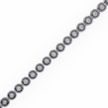 Classic Bezel-Set Diamond Tennis Bracelet