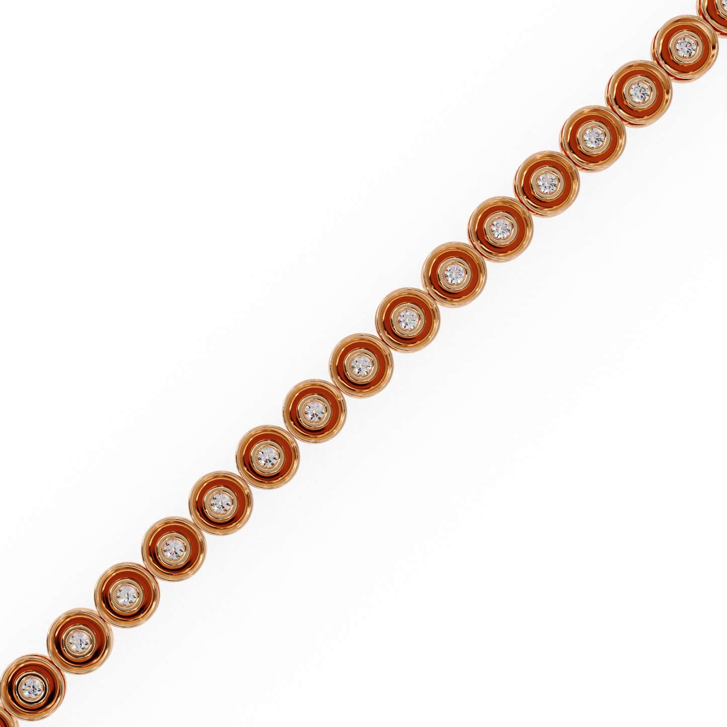 Classic Bezel-Set Diamond Tennis Bracelet
