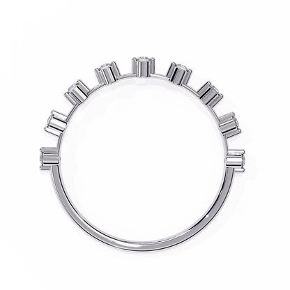 Celeste Diamond Line Ring – Elegant Multi-Stone Minimal Band