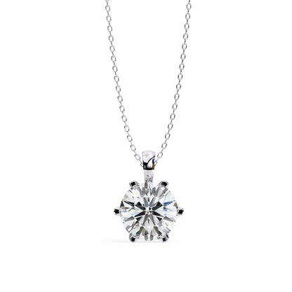Aurora Classic Solitaire Diamond Pendant