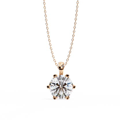 Aurora Classic Solitaire Diamond Pendant