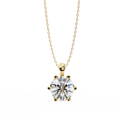 Aurora Classic Solitaire Diamond Pendant
