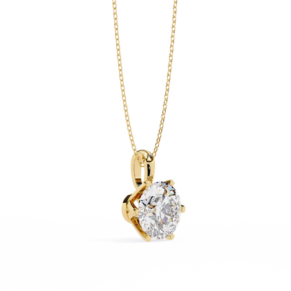 Aurora Classic Solitaire Diamond Pendant