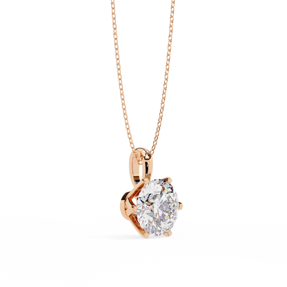 Aurora Classic Solitaire Diamond Pendant