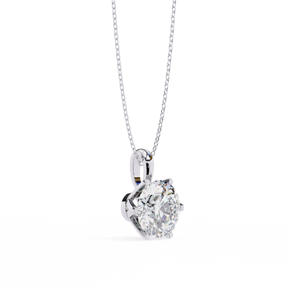 Aurora Classic Solitaire Diamond Pendant