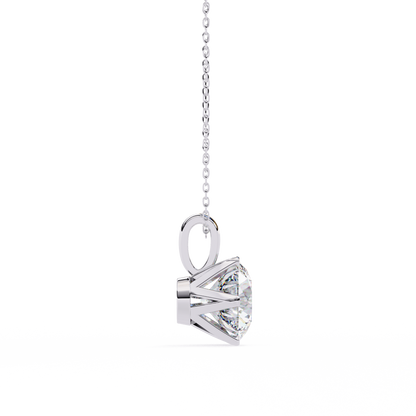 Aurora Classic Solitaire Diamond Pendant