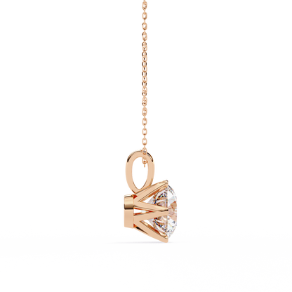 Aurora Classic Solitaire Diamond Pendant