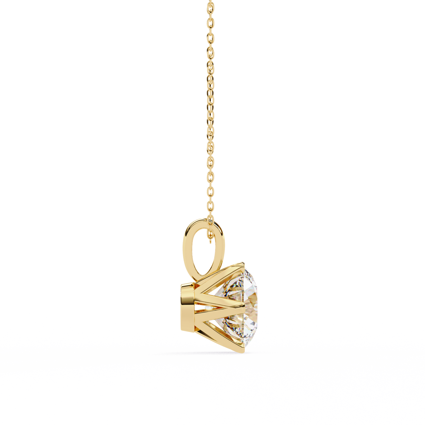 Aurora Classic Solitaire Diamond Pendant