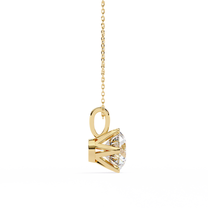Aurora Classic Solitaire Diamond Pendant