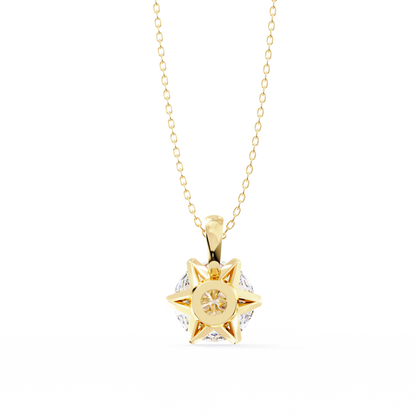 Aurora Classic Solitaire Diamond Pendant