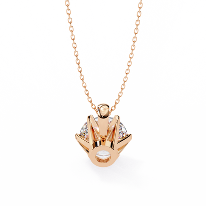 Aurora Classic Solitaire Diamond Pendant